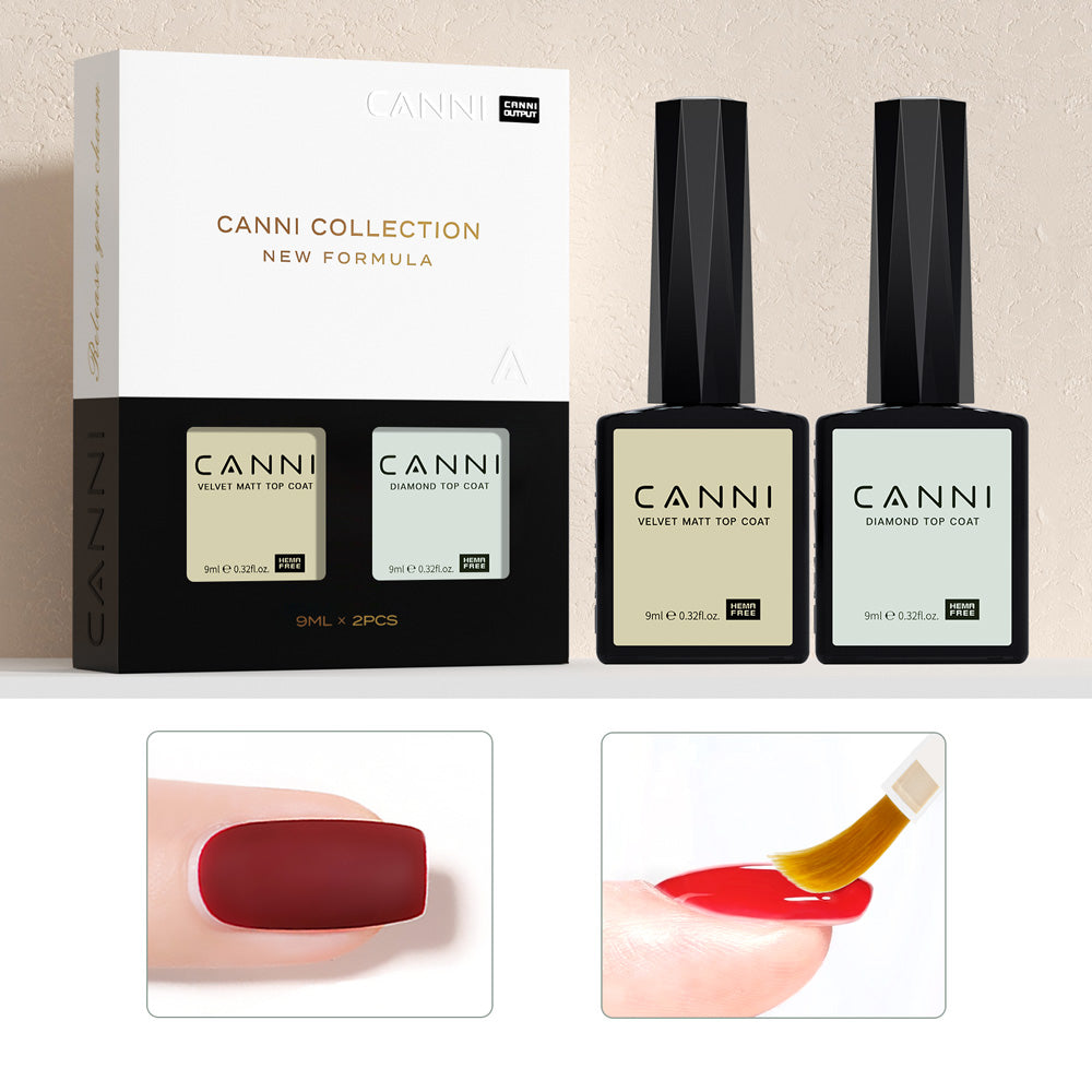 Canni Velvet Matt Top Coat and Base