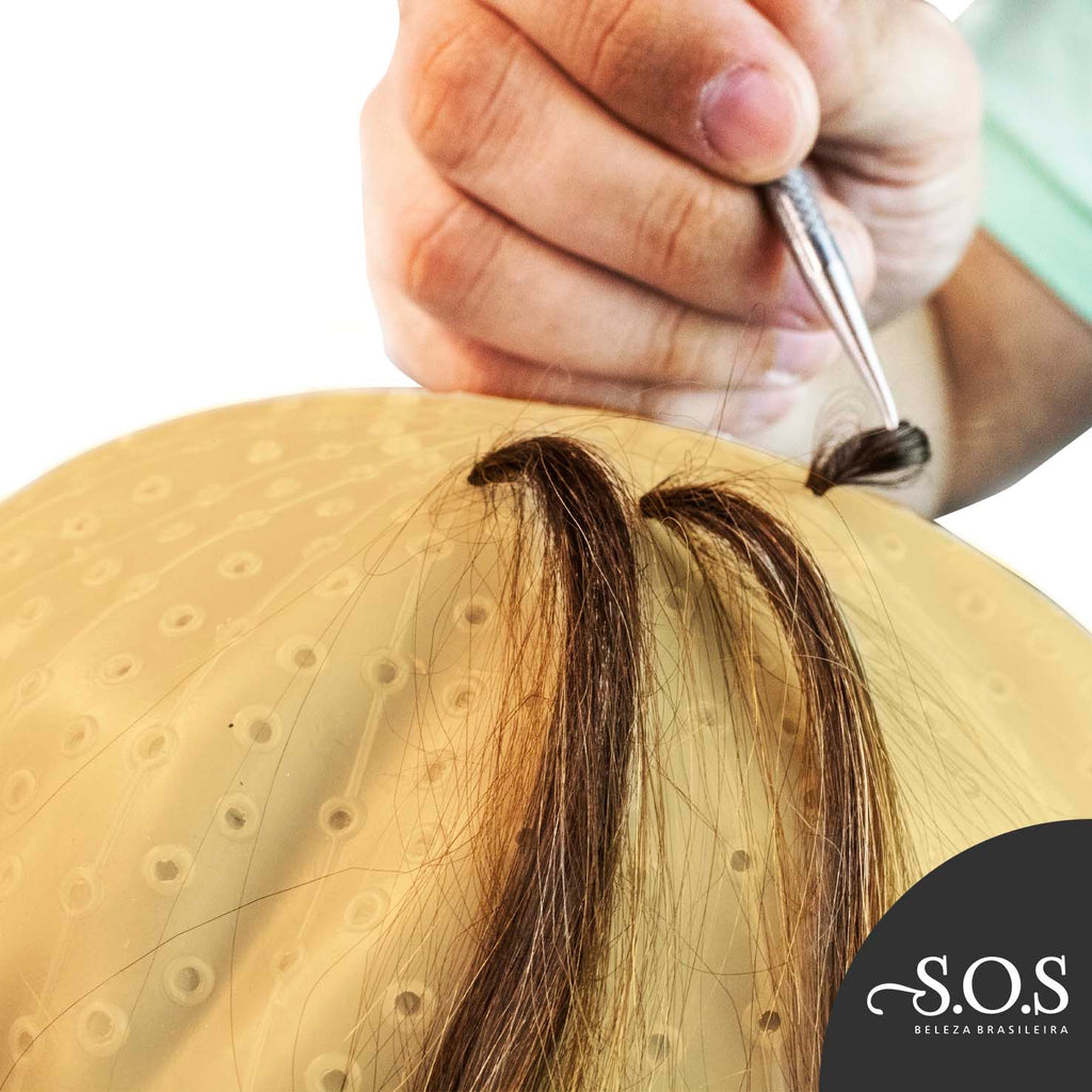 TOUCA ILUMINA PARA MECHAS EM SILICONE 2100 PRÉ FUROS -