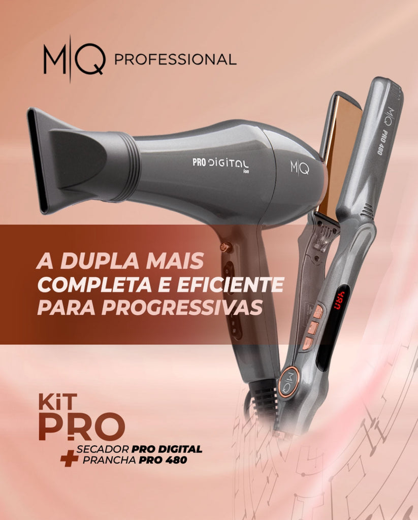 Kit Pró Secador 2600w + Prancha 480°)