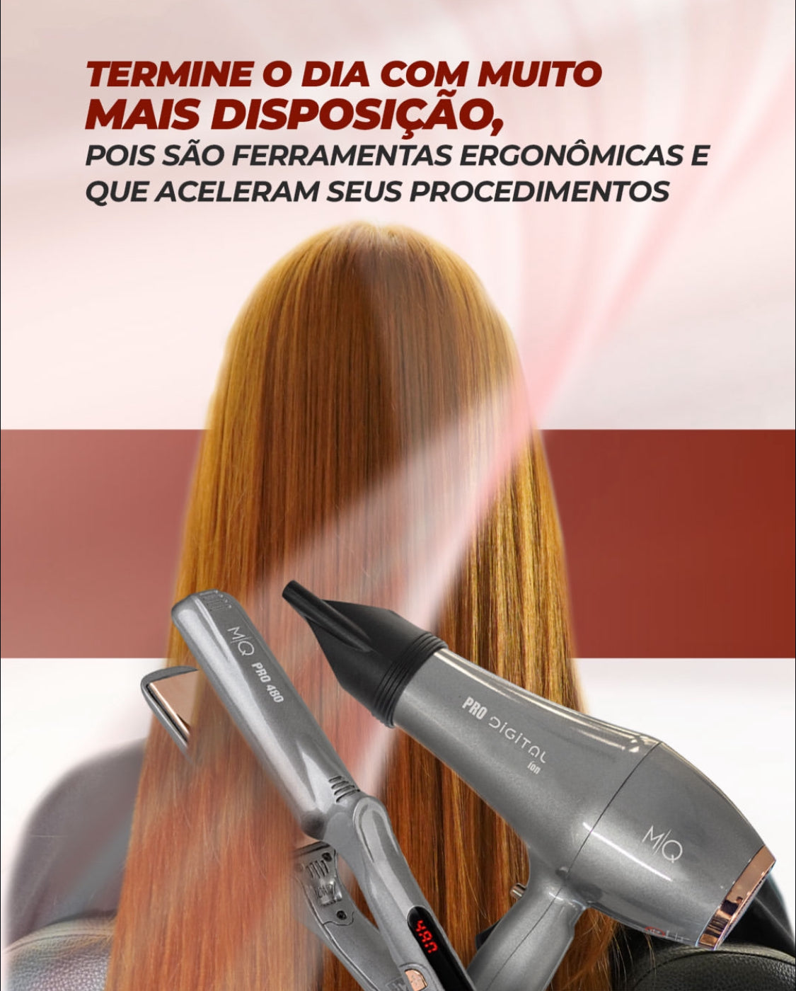 Kit Pró Secador 2600w + Prancha 480°)