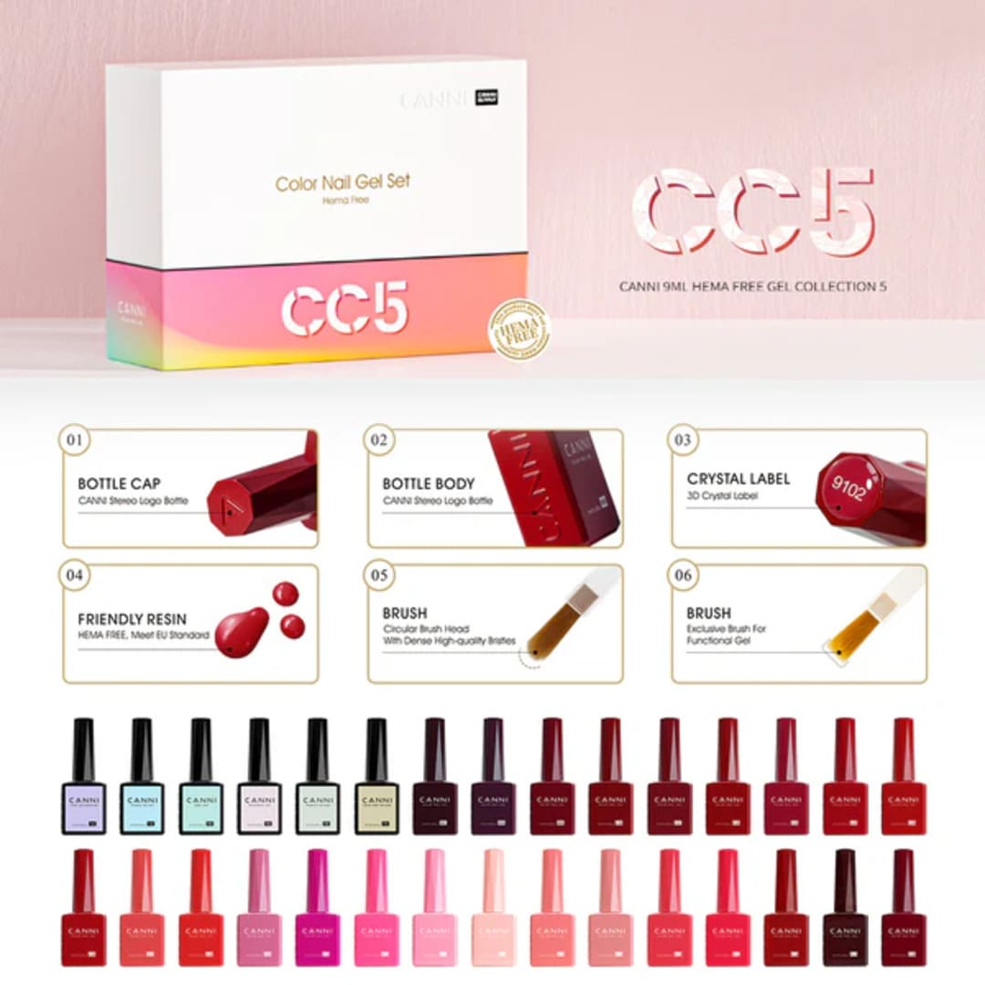 Color Nail CC1, CC2, CC3, CC4, CC5, CC6 30pcs (LIVRE TPO)