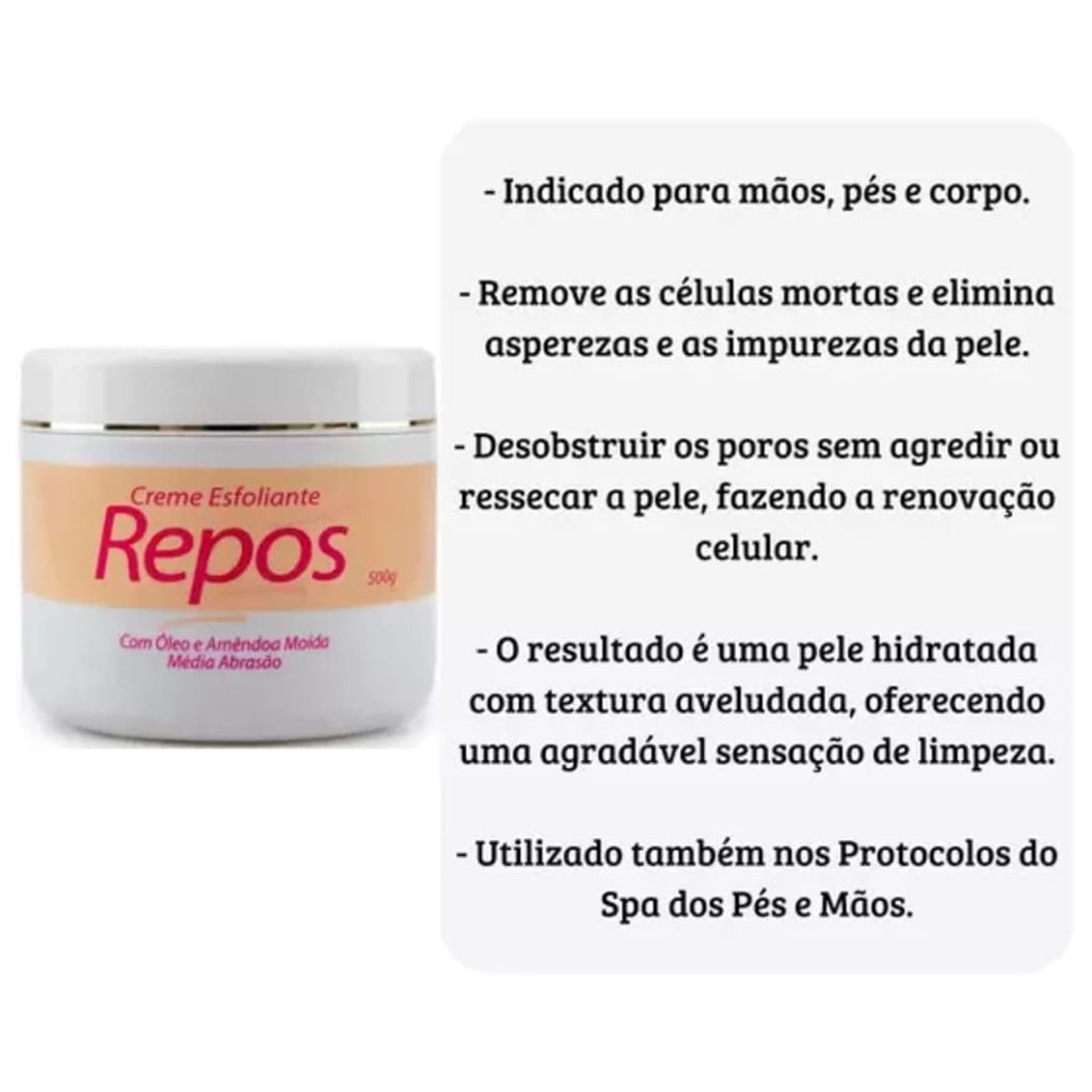 Creme Esfoliante Repos Amêndoas (Média Abrasão) 500g