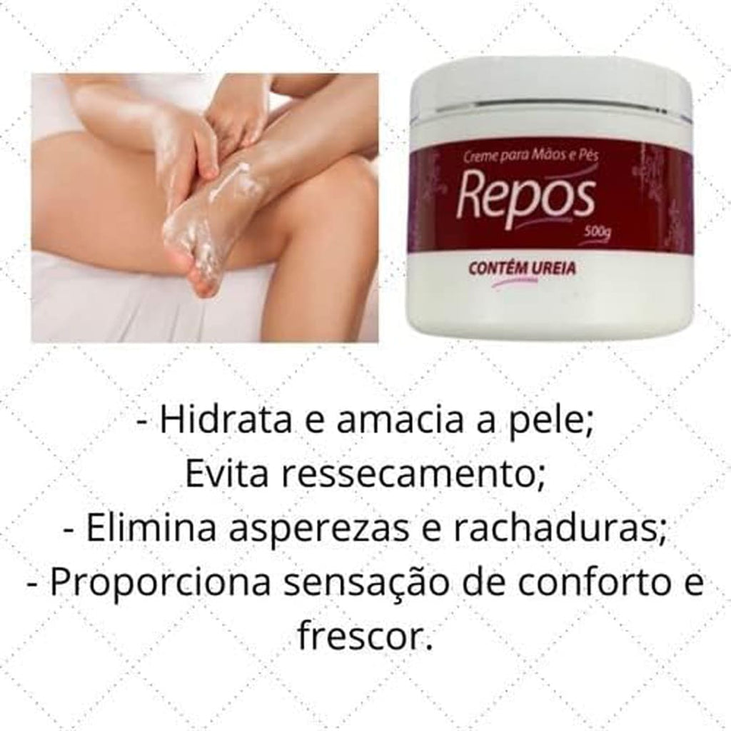 Creme para Mãos e Pés Repos com Ureia 500g