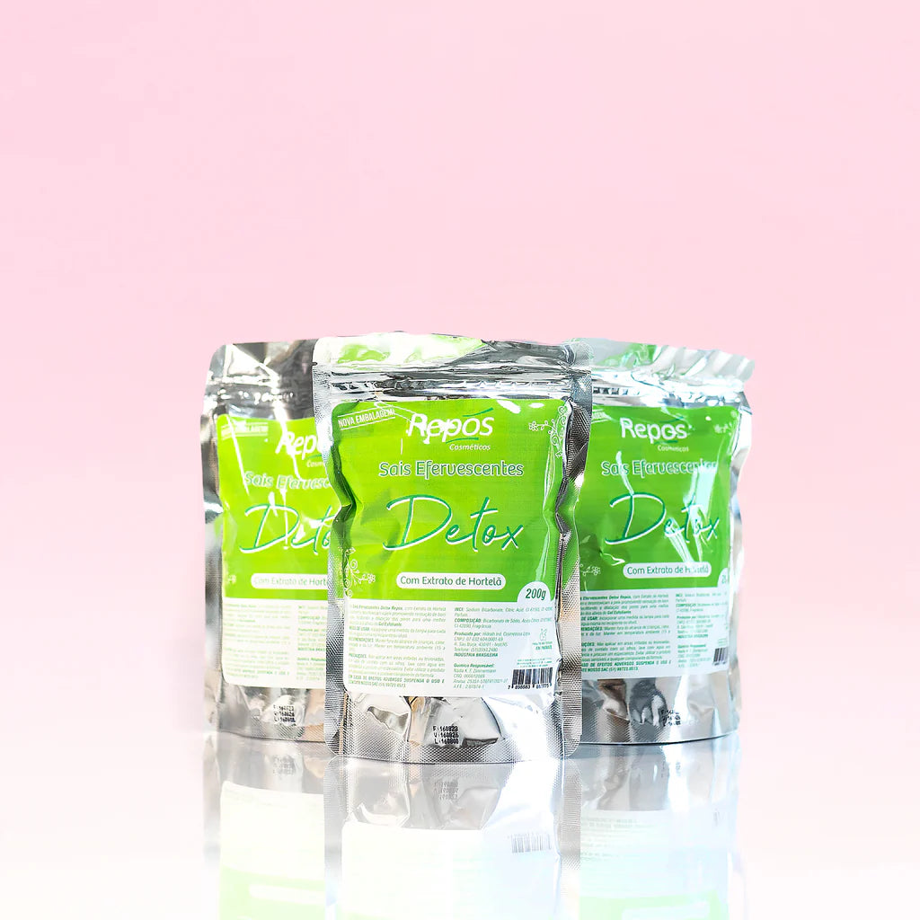 Sais efervescentes detox 200g - KIT 6 UNIDADES