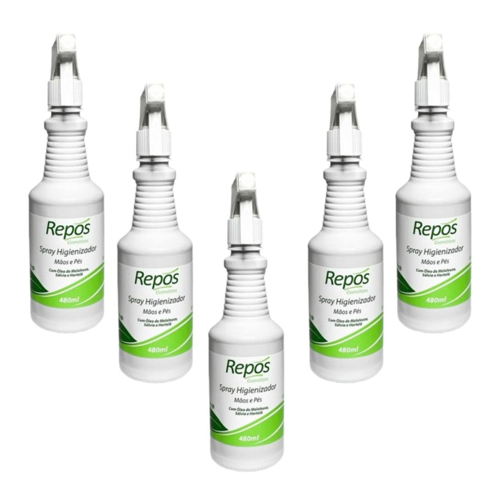 Spray higienizador pés e mãos - KIT 8 UNIDADES