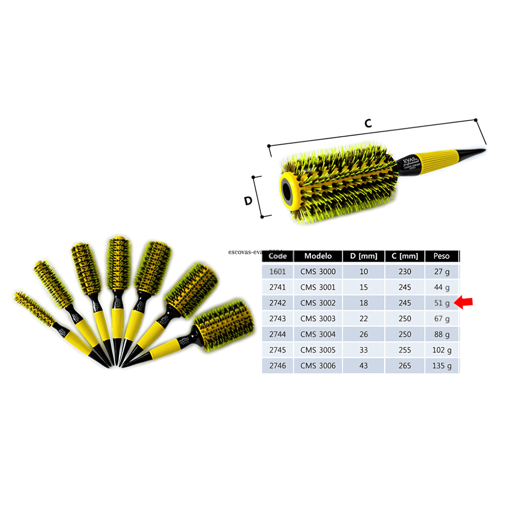Escova Evas CMS-3004 26mm