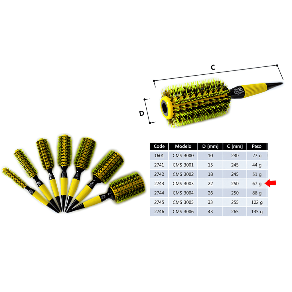 Escovas Evas CMS-3003 22mm