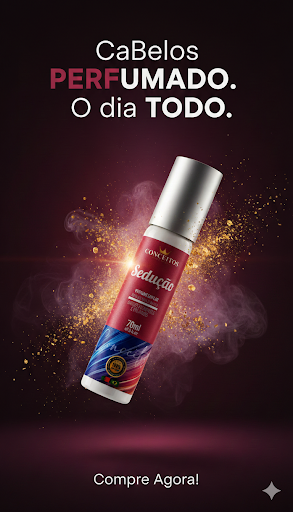 Perfume Capilar e Doador de Brilho, Sedução!