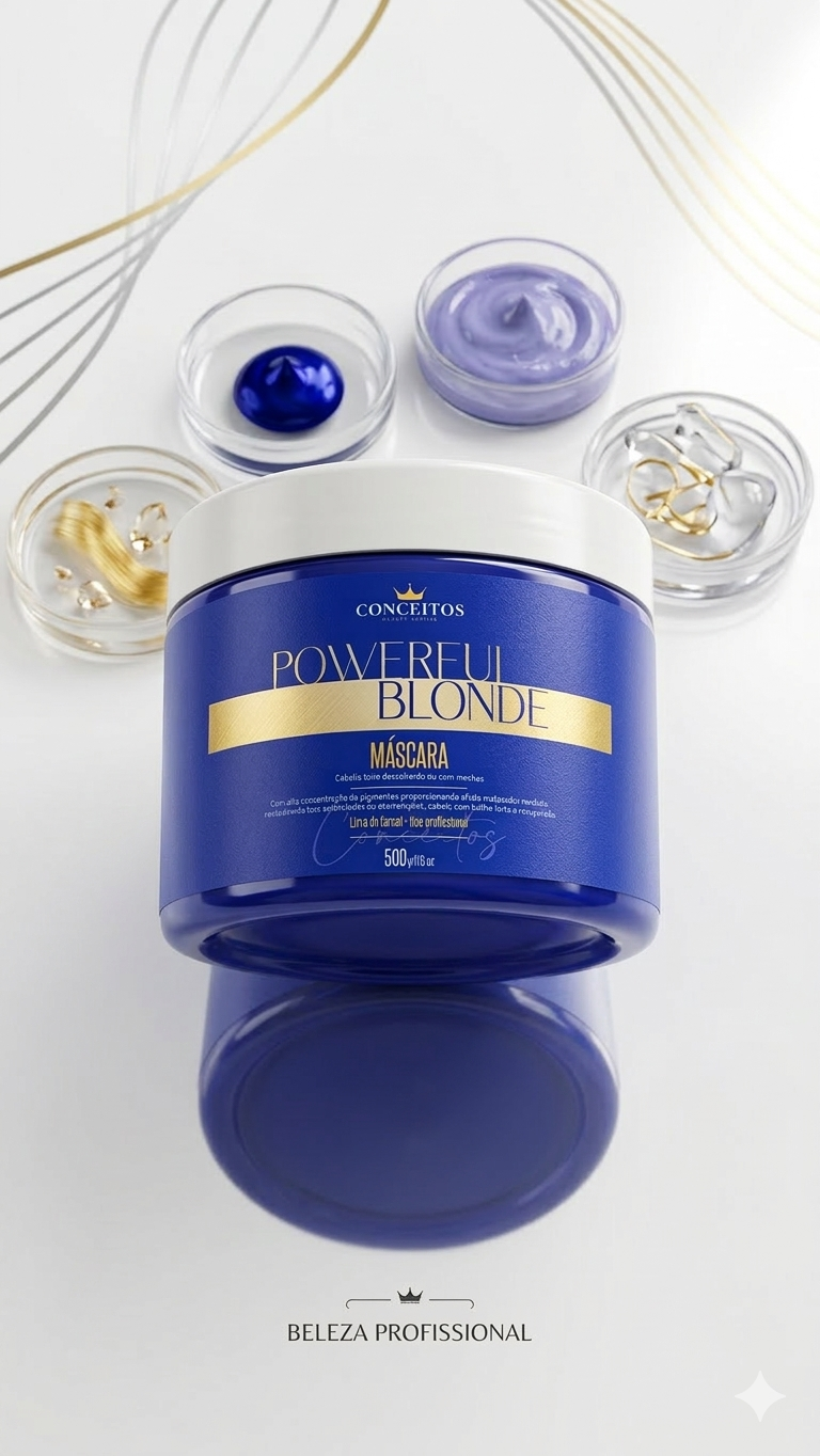 Máscara Powerful Blonde - Tratamento Intensivo para Cabelos Loiros