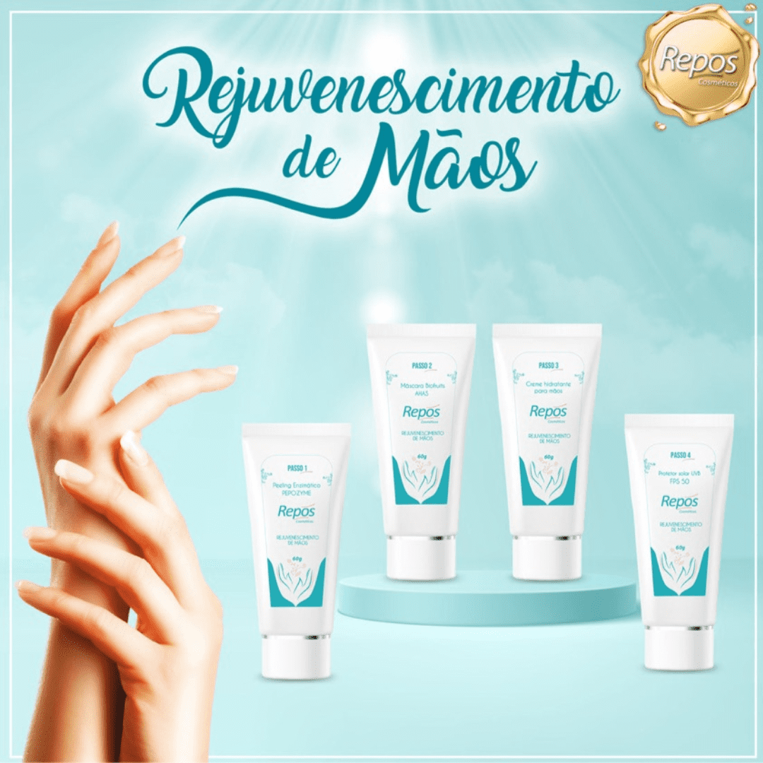 Kit Repos Rejuvenescimento de Mãos - Peeling Enzimático