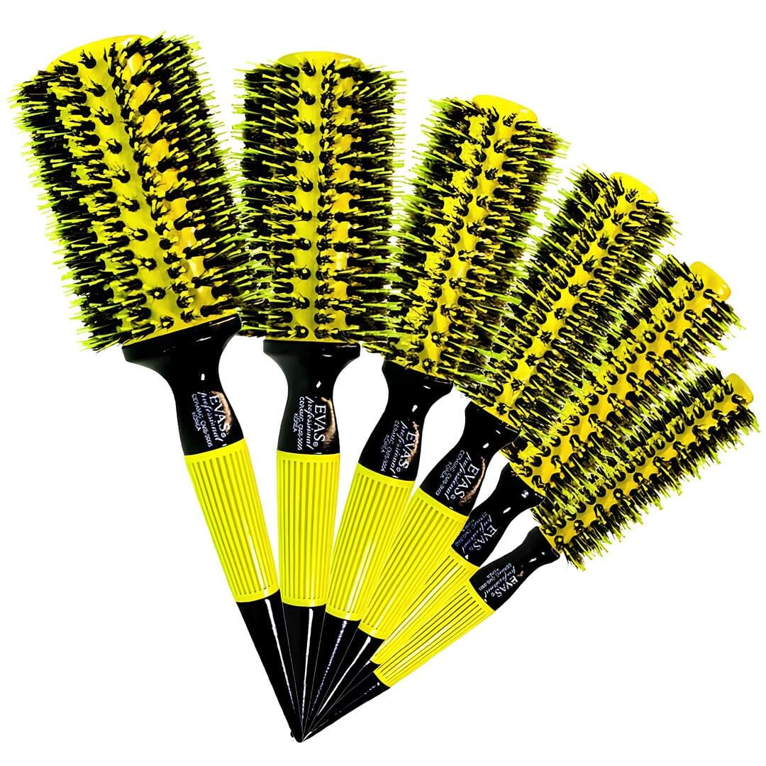 Kit com 6 Escovas Evas Original do Brasil (cerdas de javali)