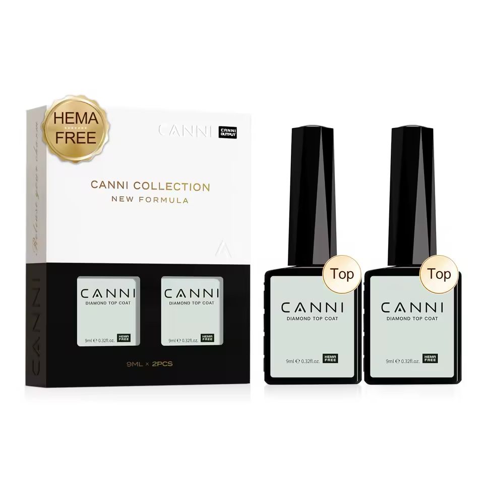 CANNI Kit 2 unidades Diamond Top Coat