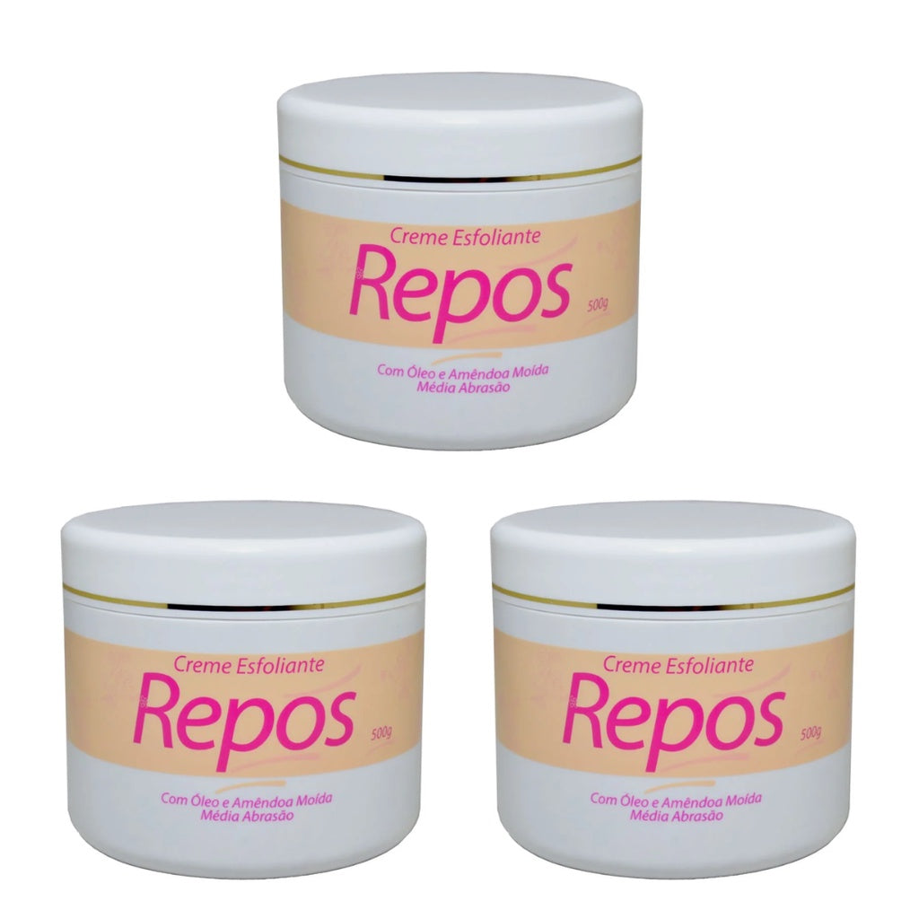 Esfoliante Repôs Amêndoas Med .Abrasão 250g - KIT 6 UNIDADES