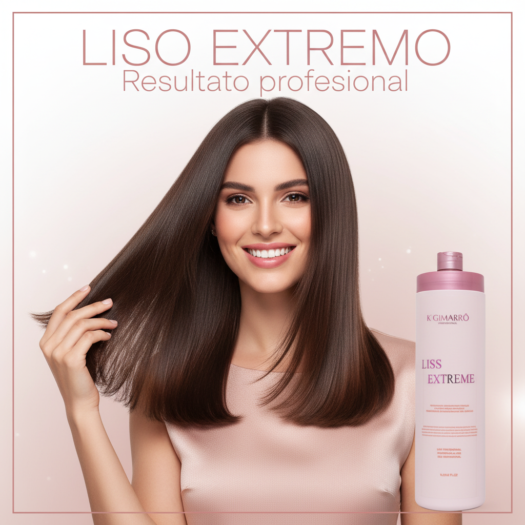 Criativo K'GIMARRÔ Liss Extreme com modelo