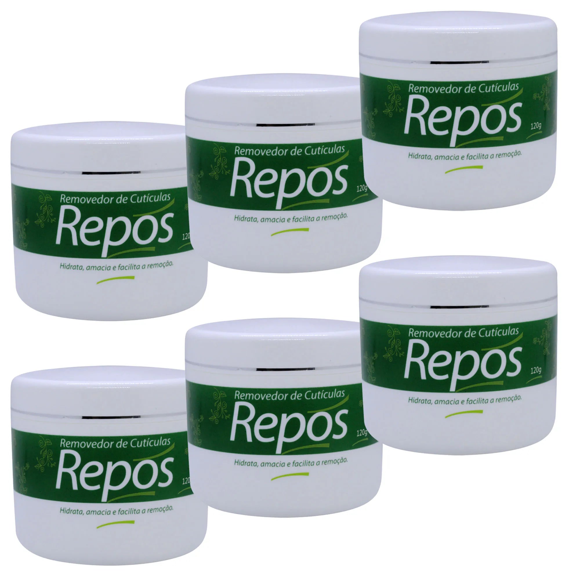 Removedor de Cutículas Creme Repôs 120g - KIT 12 UNIDADES