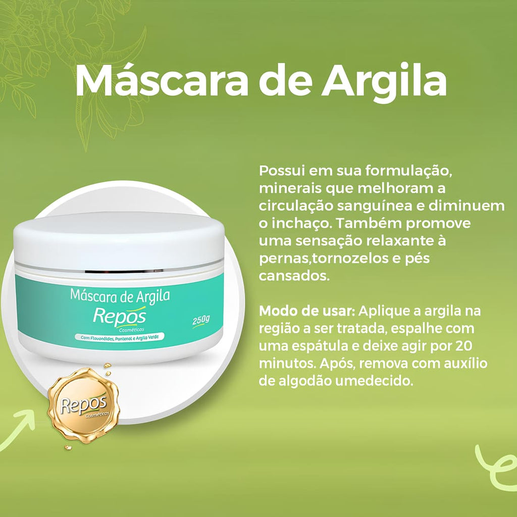 Máscara De Argila Detox 250 Repós