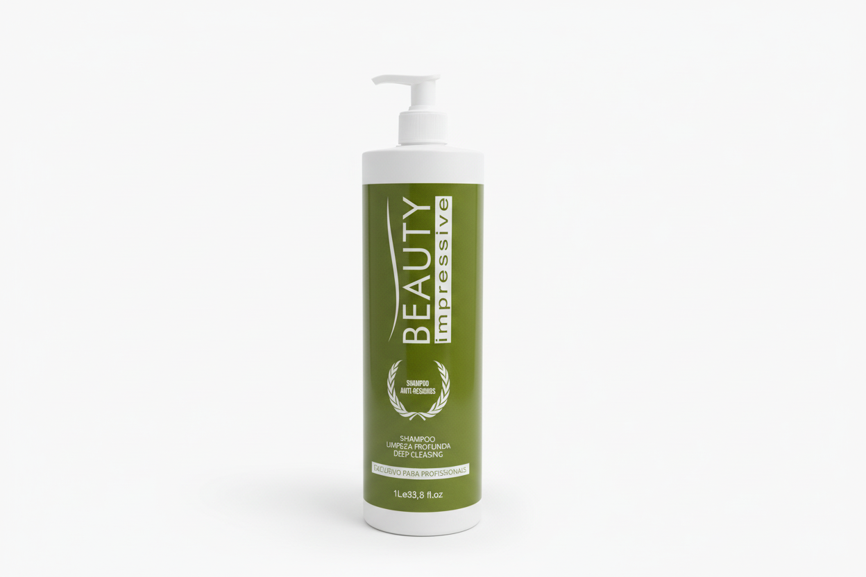 Packshot profissional do shampoo Beauty Impressive